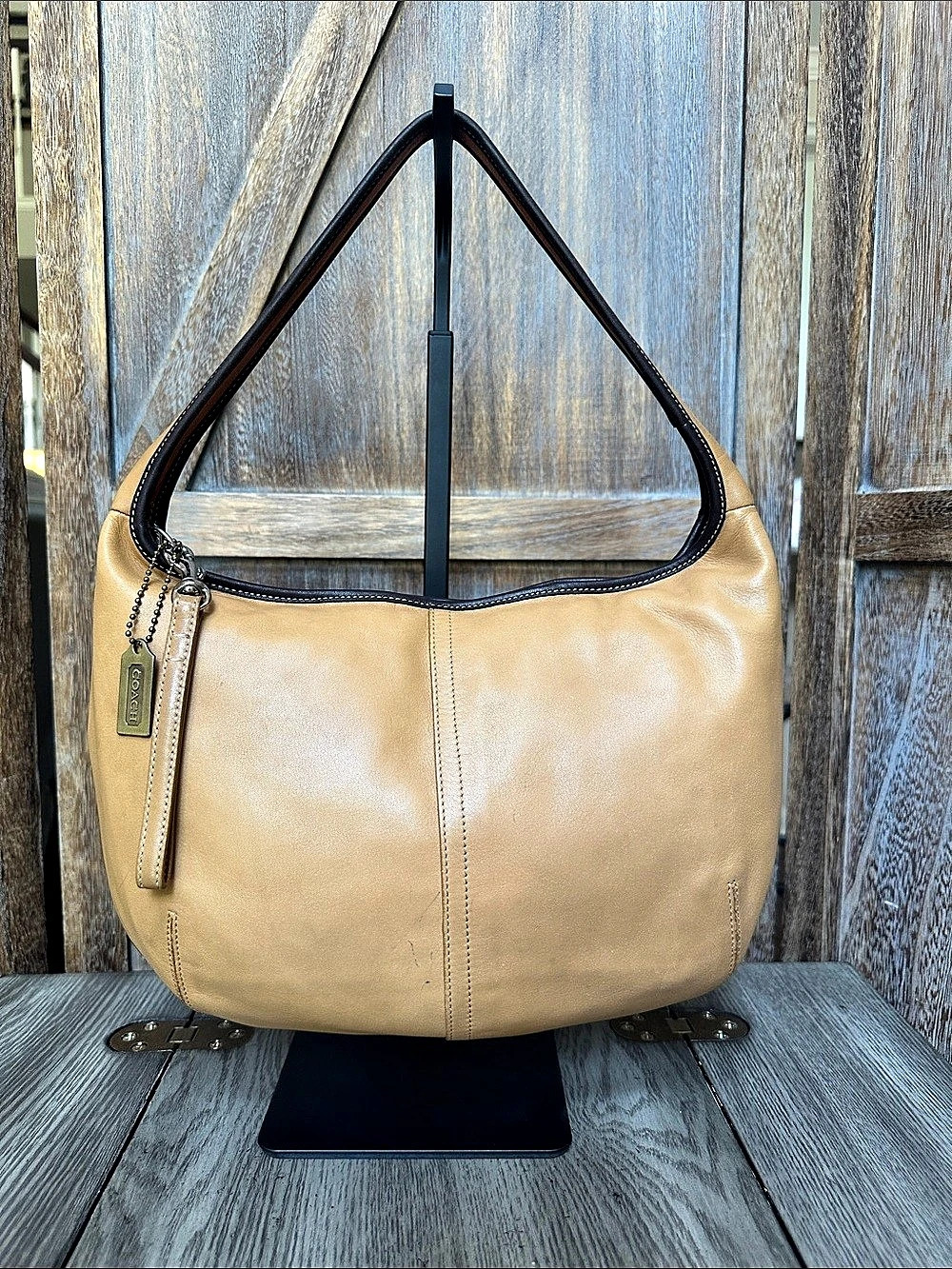 Coach Vintage Y2K Ergo Hobo Leather Shoulder Bag 9293 in Camel